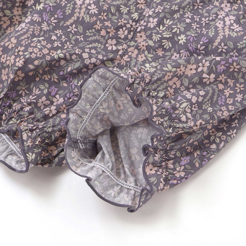 天竺半袖Tシャツ&花柄プリントブルマセット(70~90cm) ピンク系 S(70-80cm)