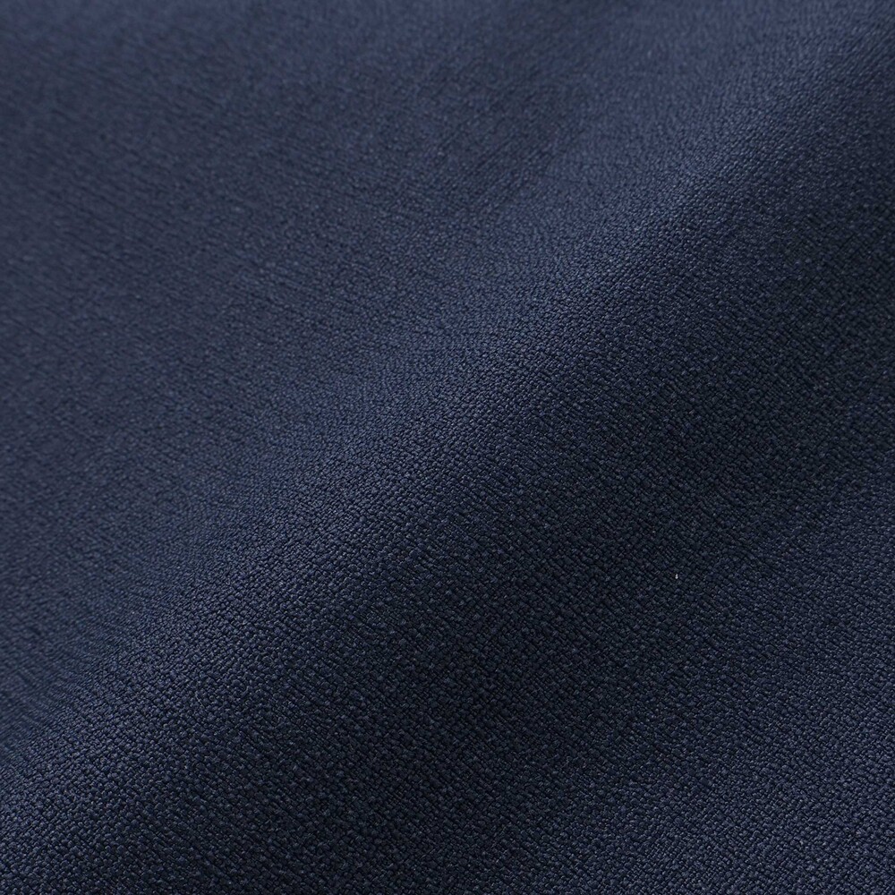 袖折り返しレース刺しゅう裾スカラップボレロ(110~130cm) ネイビー 110cm