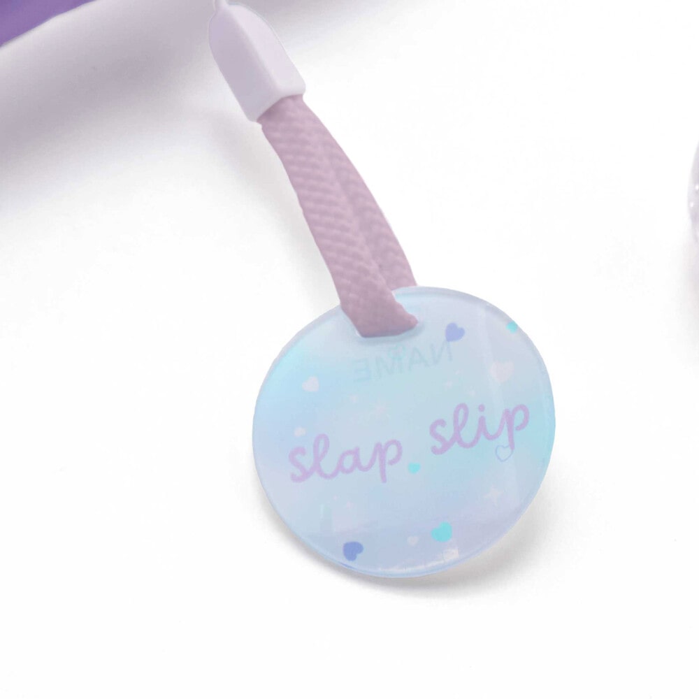 【お揃い】ハートキラキラプリント総柄傘(45~50cm) ブルー系 S(45cm)