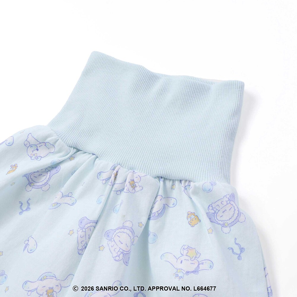 【シナモロール/ポムポムプリン×SLAPSLIP】耳付きモチーフ半袖パジャマ(90~130cm) オフホワイト 90cm