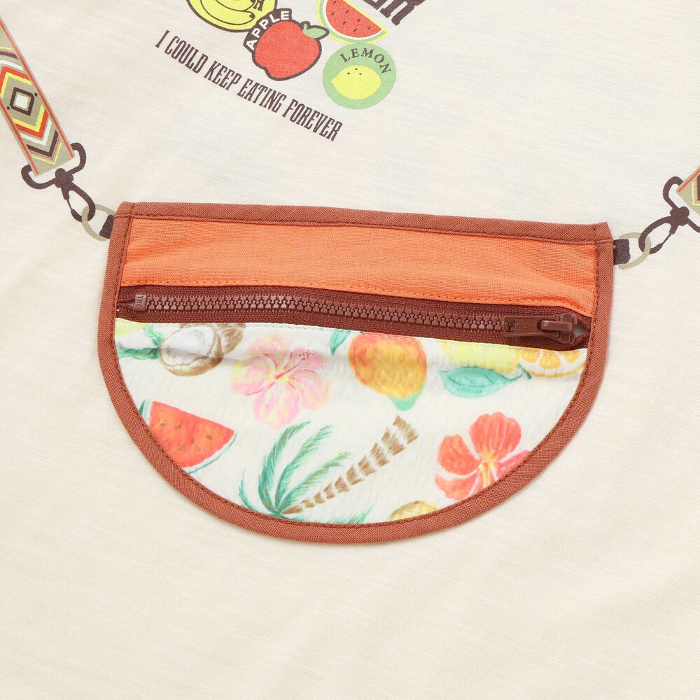 【お揃い】ポシェットトロンプイユ半袖Tシャツ(80~130cm) イエロー 80cm
