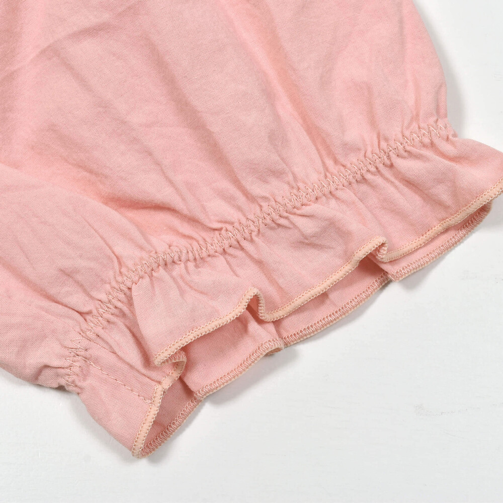 お揃い】肩フリルハートレース生地ワンピース+ブルマセットアップ