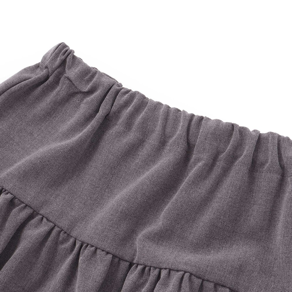 リムーバブルスカートオックスフレアロングパンツ(100~150cm) ネイビー 100cm