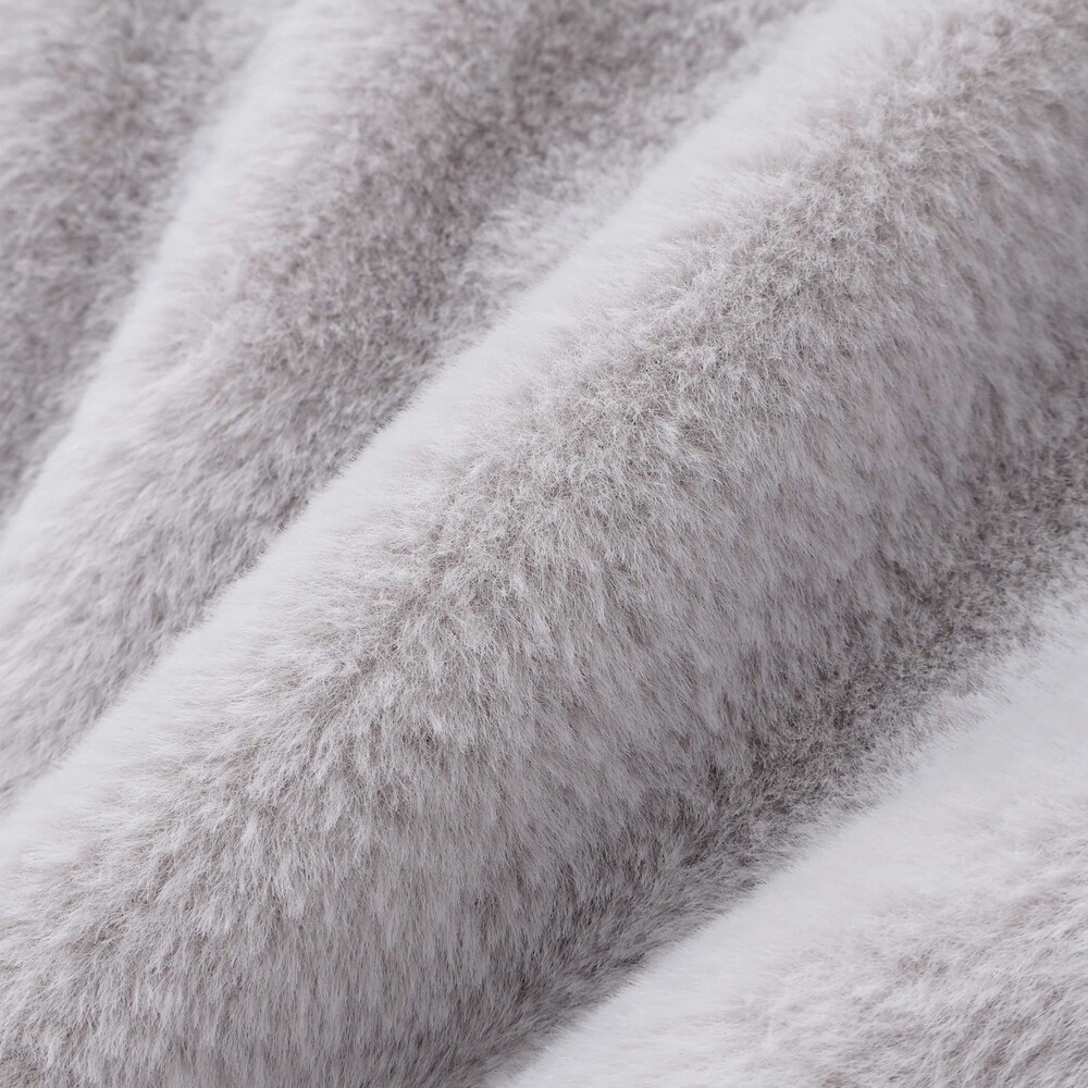 ショート丈ファーブルゾン(130~160cm) グレー 130cm