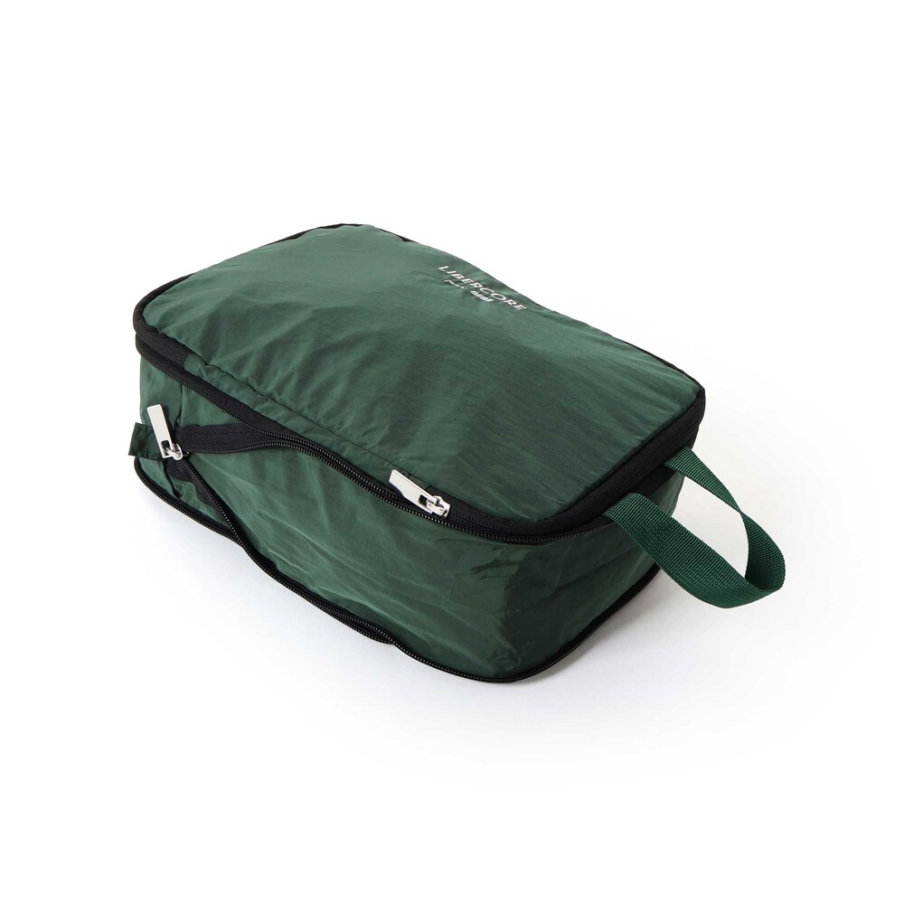 【トラベルポーチ付き】天竺スリット入りTシャツ2枚セット親子お揃い(110~140cm) グレー M(110~125cm)