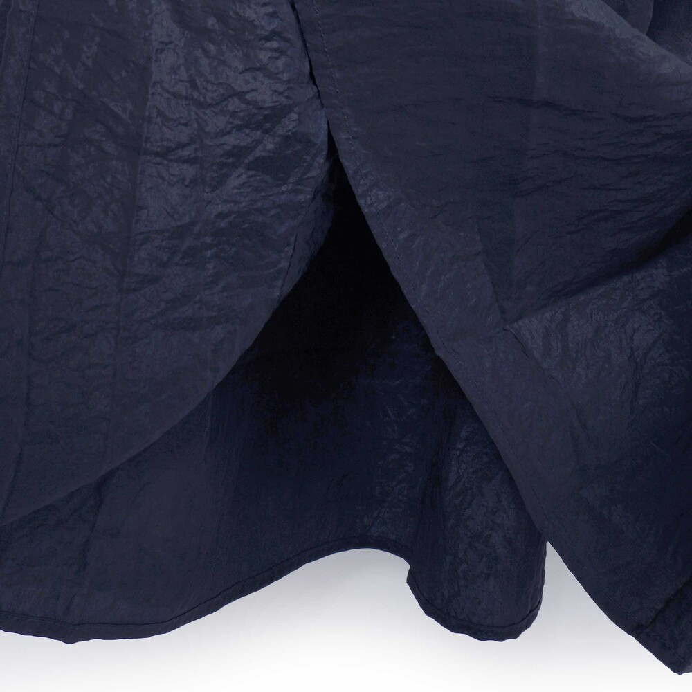 (ペチコート付)ポンチ+メタリックボイルスカートドッキング半袖ワンピース親子お揃い大人(140~160cm) ブラック S(140~150cm)