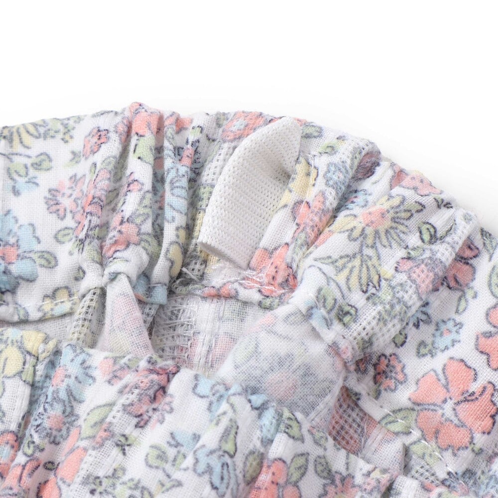 花柄チュニック+ショーパンセットアップ(80~130cm) イエロー系 80cm