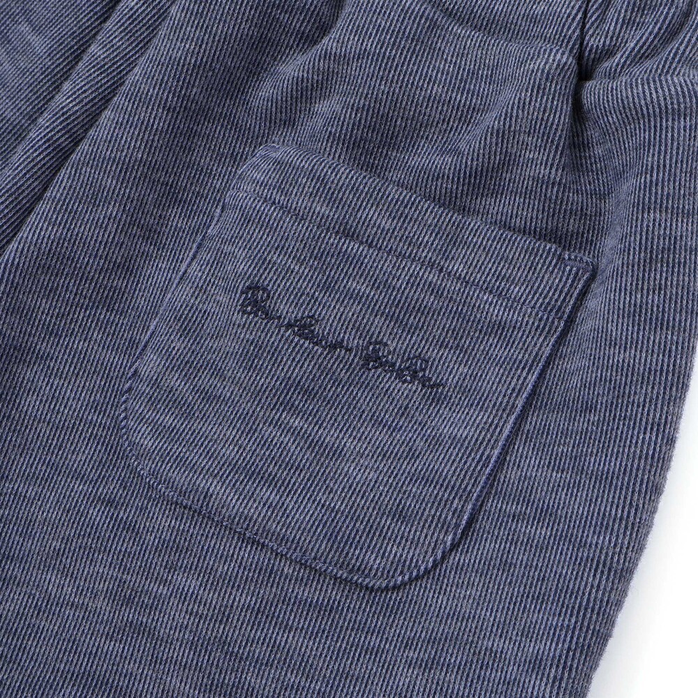 恐竜刺しゅうスムース長袖Tシャツ+ムラ染めジョガーパンツ セット(80~90cm) グリーン 80cm