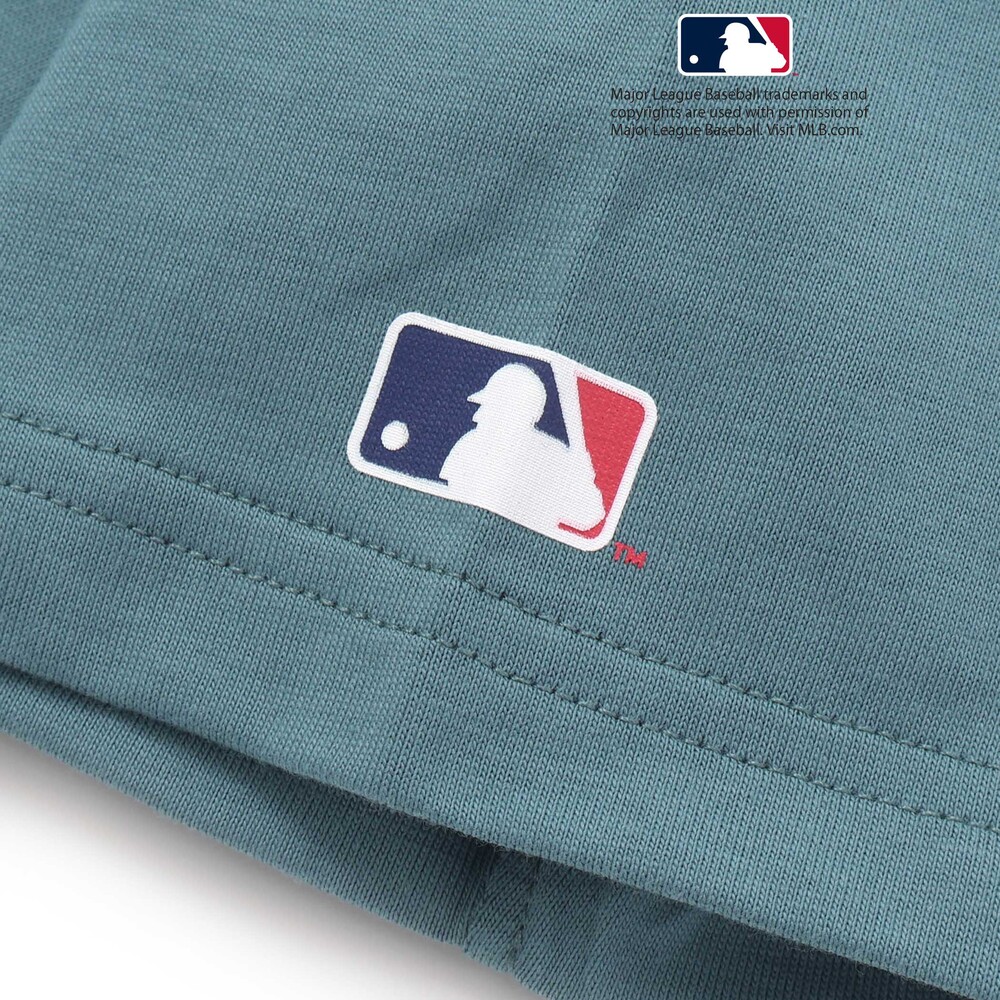 【MLB】 モチーフ VネックTシャツ(100~160cm) グレー 100cm