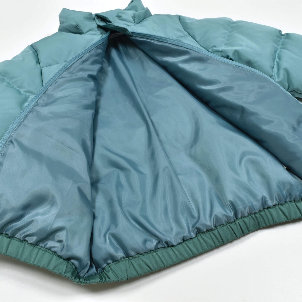 配色切り替えダウンコート(90~130cm)(90cm グリーン系): ジャケット