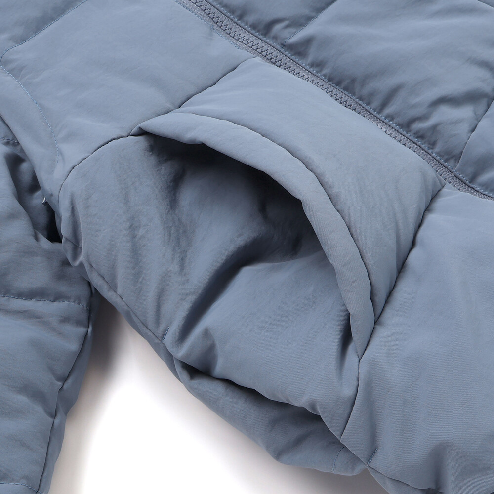 袖・フードタ取り外しダウンジャケット(110~160cm) ブルー 110cm