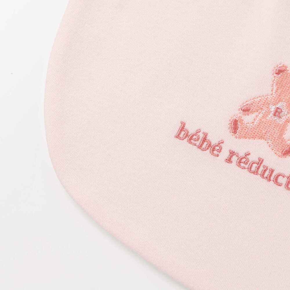 【日本製】スモッキングカバーオール&ベスト&スタイセット(70~80cm) ピンク 70cm