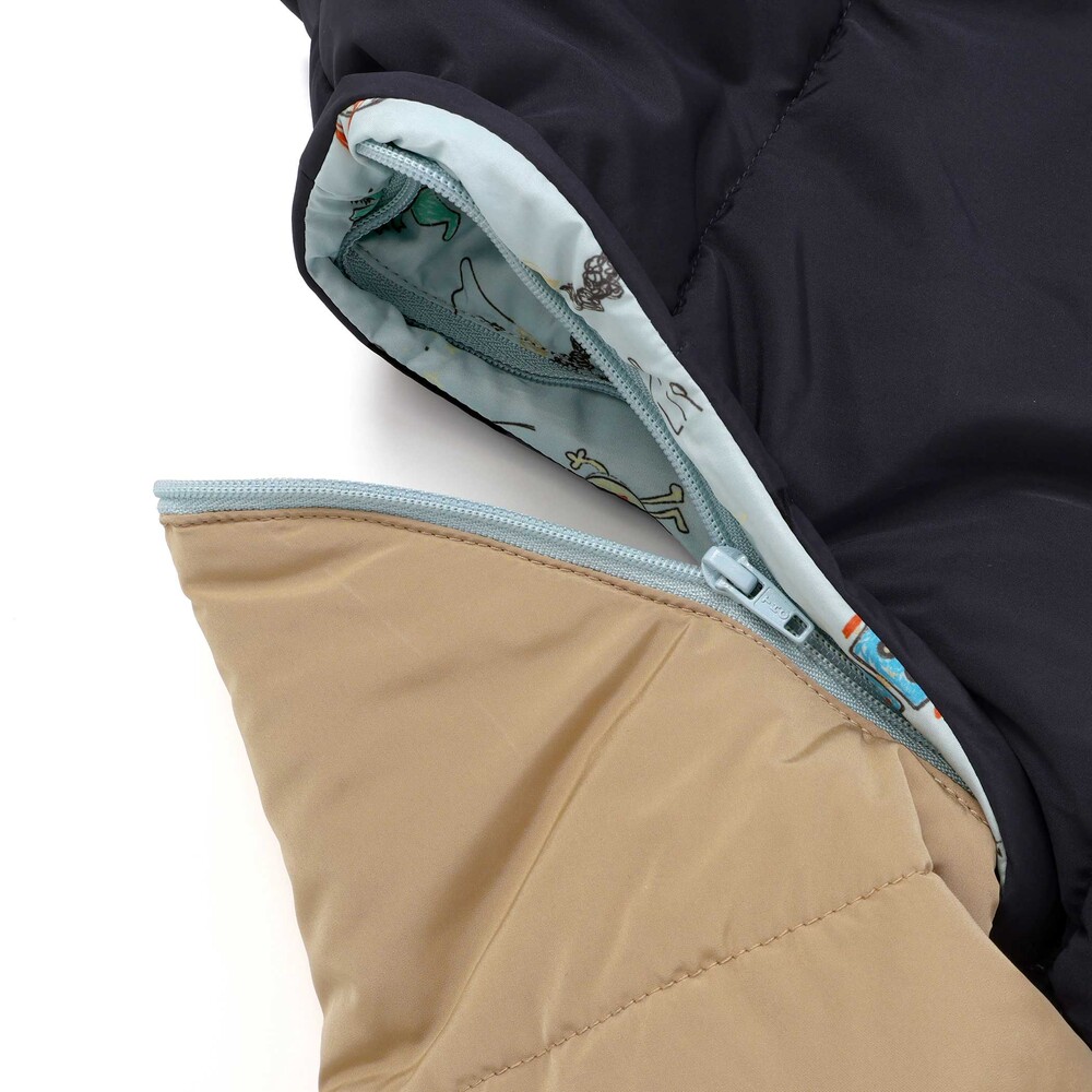 8WAY恐竜モチーフリバーシブルアウター(80~130cm) イエロー 80cm
