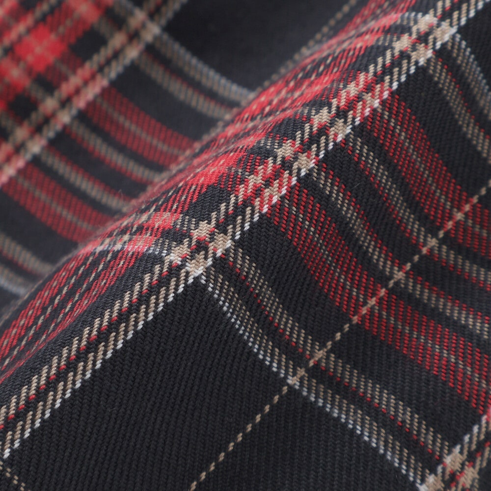 【お揃い】ツイルチェックリバーシブルパンツ(80~130cm) ネイビー 80cm