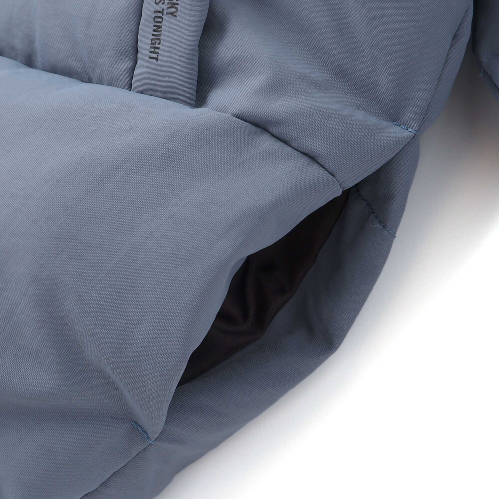 袖・フードタ取り外しダウンジャケット(110~160cm) ブルー 110cm