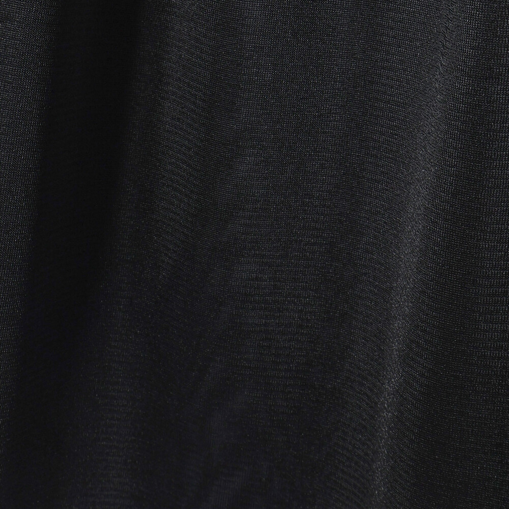 (ペチコート付)ポンチ+メタリックボイルスカートドッキング半袖ワンピース親子お揃い大人(140~160cm) ブラック S(140~150cm)