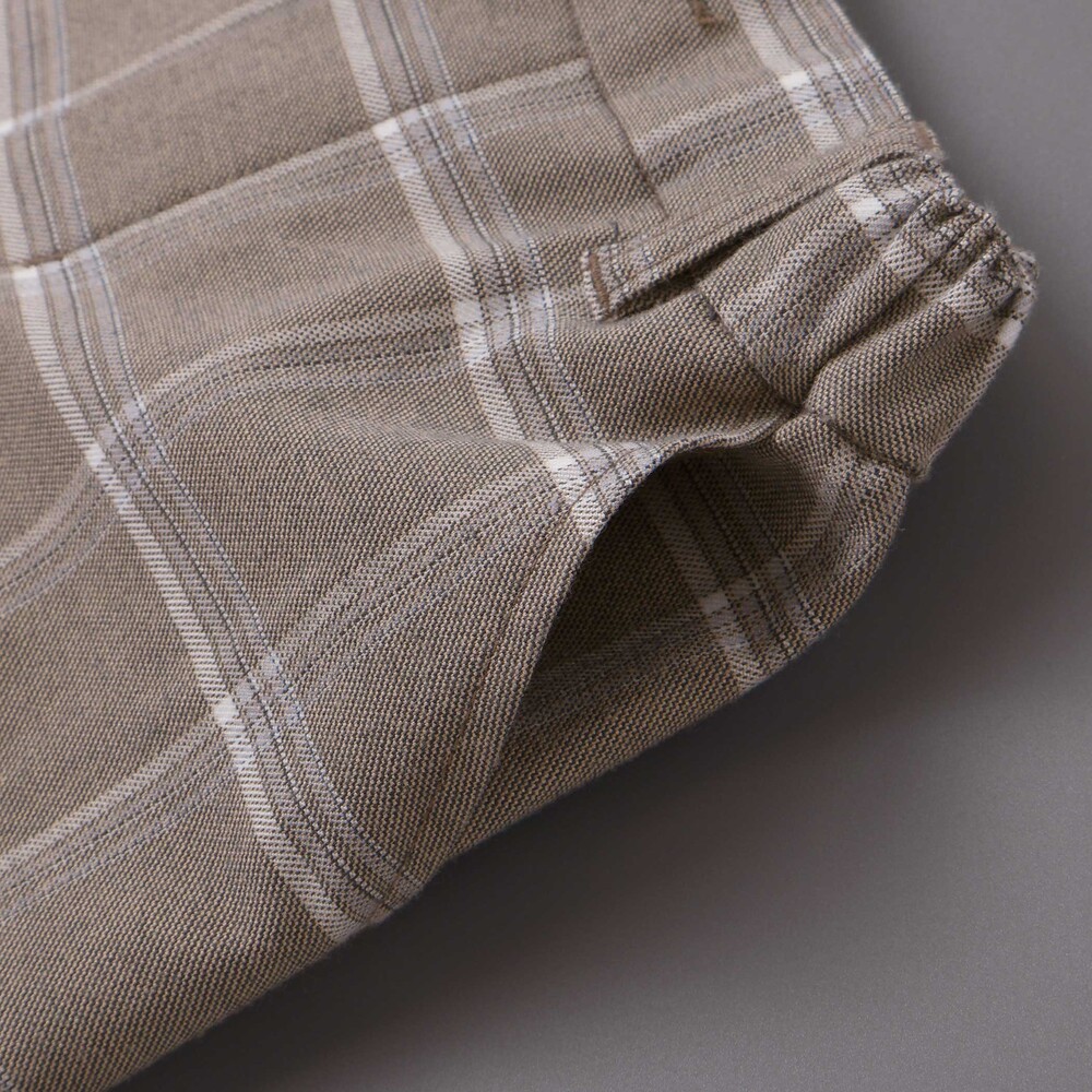 【POLO BCS(ポロ・ビーシーエス)×SLAP SLIPコラボ】無地チェックスーツ+シャツ3点セット(110~130cm) ネイビー 110cm