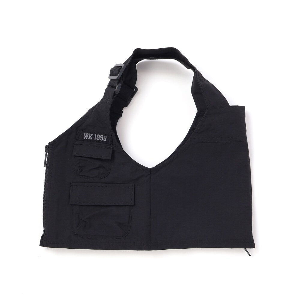 ベスト⇔バッグ 2WAYハンティングベスト&長袖Tシャツセット(110~160cm) ブラック 110cm