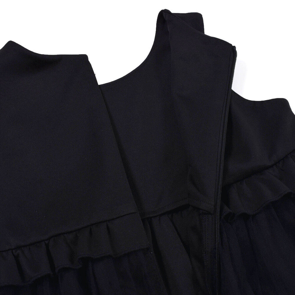 フォーマル チュール プリーツ ポンチ ワンピース (90~140cm)(90cm ブラック): FOMAL-子供服べべの公式通販サイト 「BEBE  MALL」
