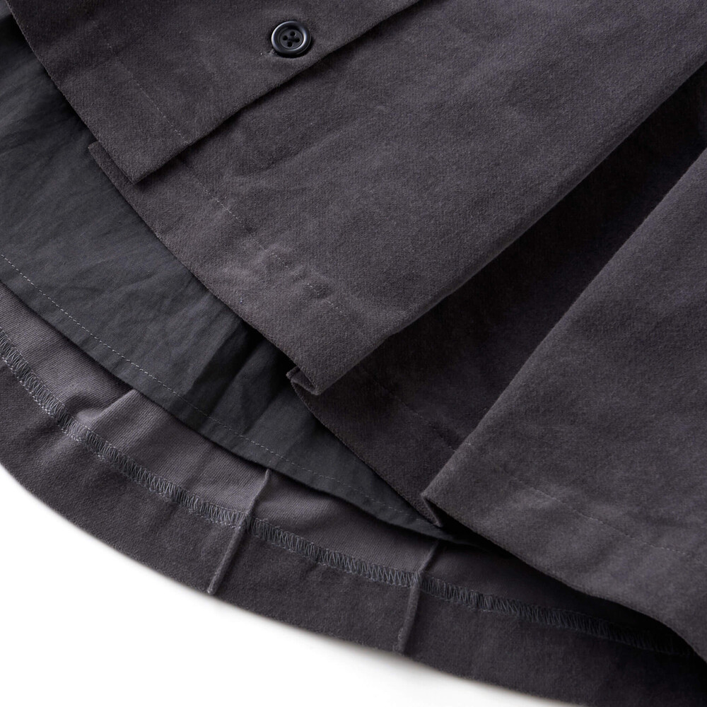 【お揃い】ボックスプリーツモールスキンジャンパースカート(90~150cm) ブラック 90cm