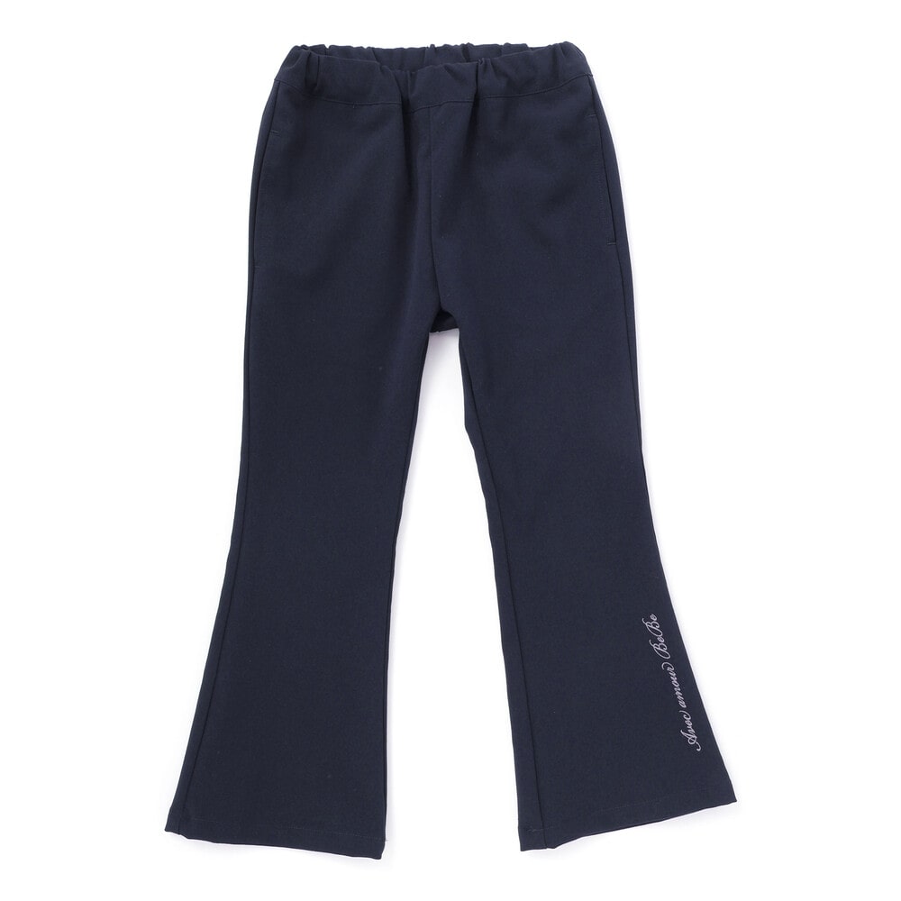 リムーバブルスカートオックスフレアロングパンツ(100~150cm) ネイビー 100cm