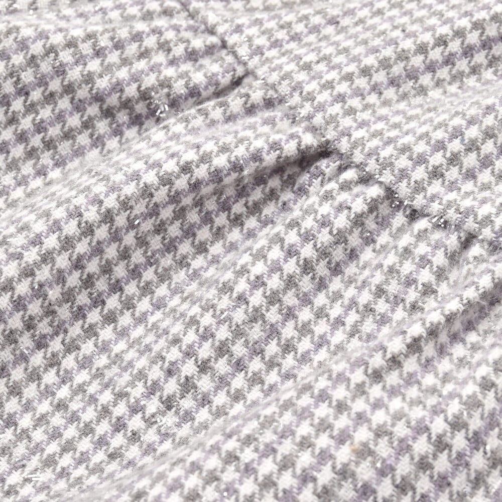 お揃い】ラメ千鳥格子キュロットパンツ(90~150cm)(90cm グレー系