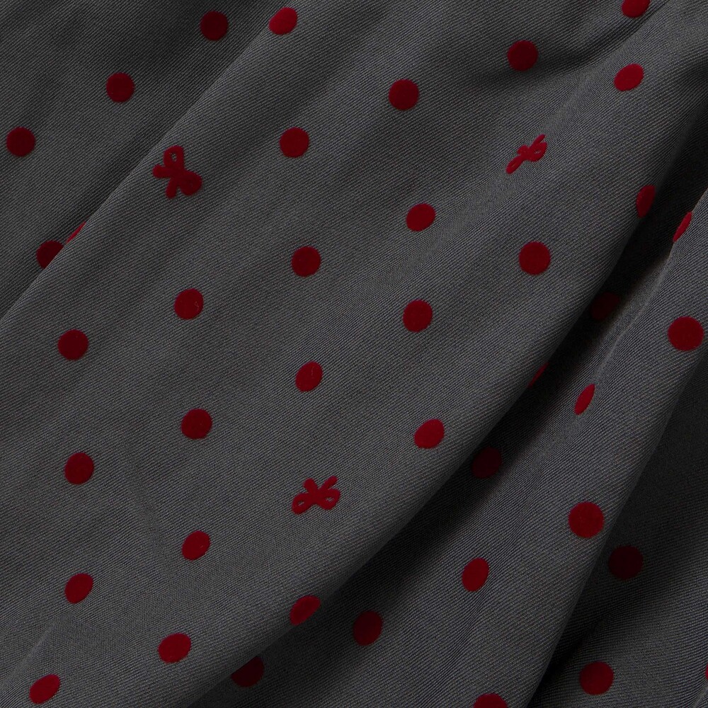 フロッキープリントドットバルーンスカート(100~140cm) グレー系 100cm