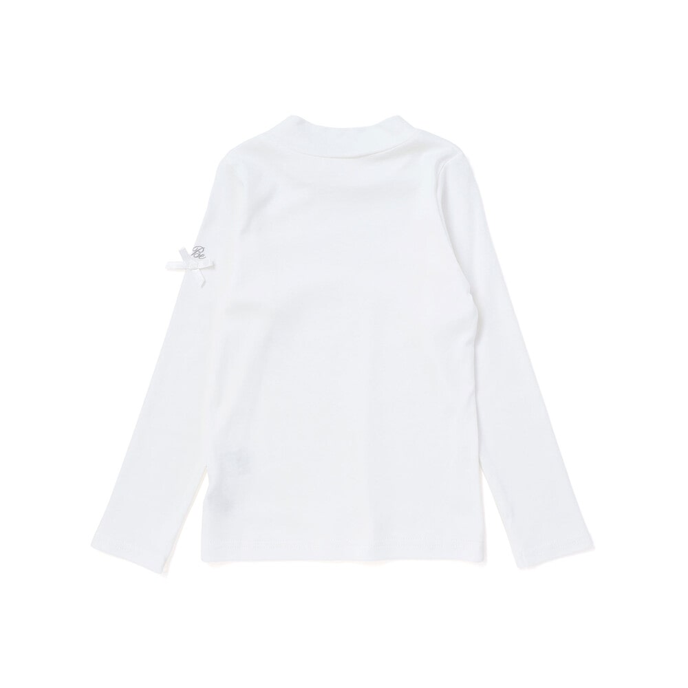 スキンケアスムースハイネック長袖Tシャツ(90~150cm) ブラック 90cm