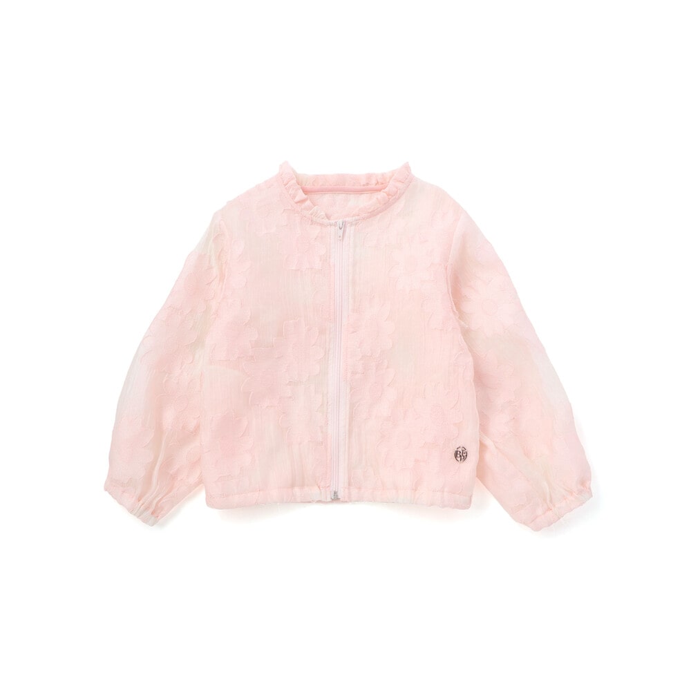 【店舗限定】花柄シアーライトブルゾン(95~160cm) ブルー 100cm