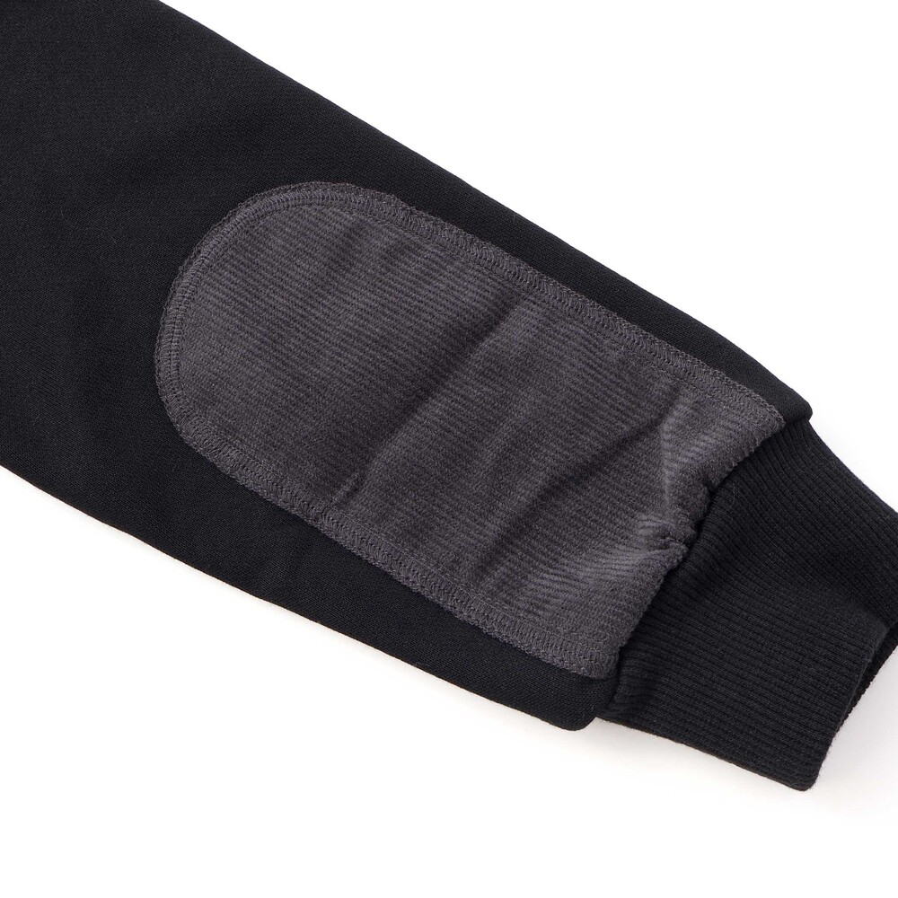 【限定商品】裏毛エルボーパッチトレーナー(95~150cm) ブラック 95cm