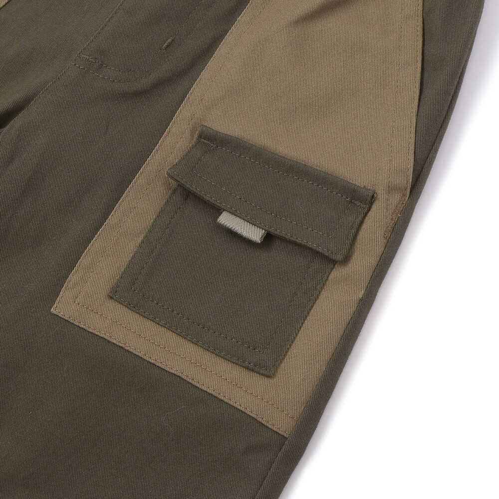 【限定商品】配色ツイルロングパンツ(95~150cm) グリーン系 95cm