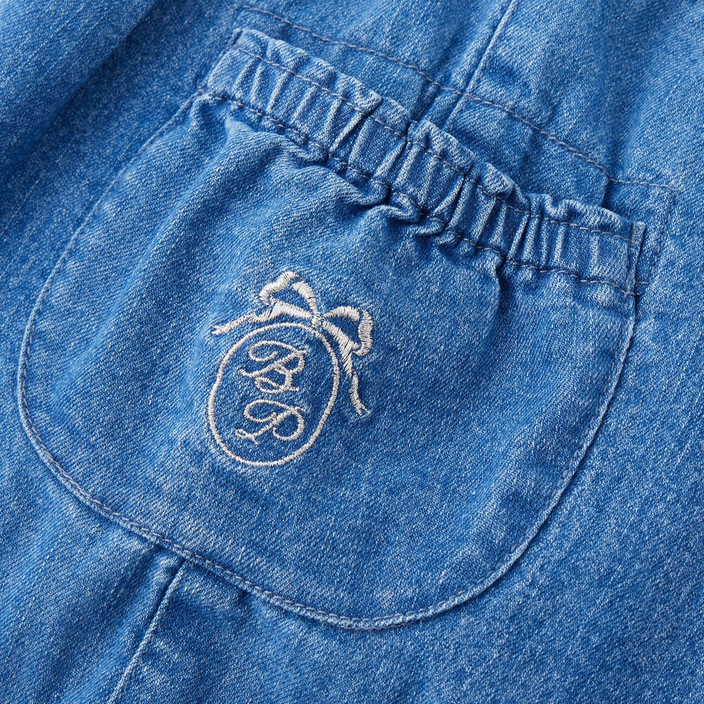 【限定商品】ストレッチデニムキュロットパンツ(95~160cm) 【LIMITED EDITION】 ブルー 95cm