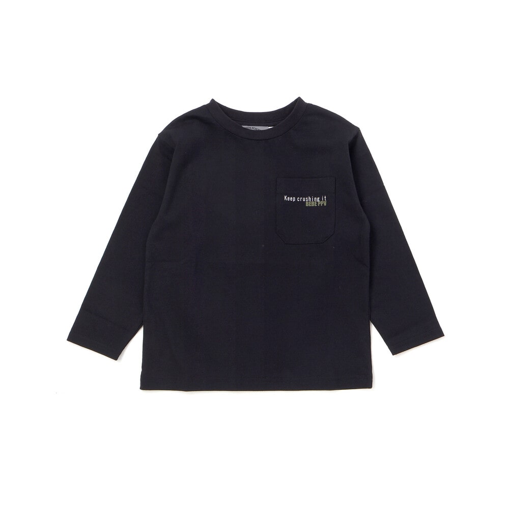 【限定商品】サッカーバックプリントロングTシャツ(95~160cm) ホワイト 95cm