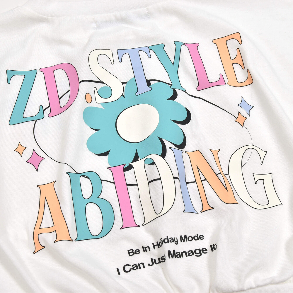 ニコ☆プチ 掲載 】バックプリントTシャツ&パンツセット(130