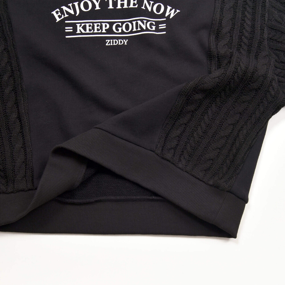 ニット切り替えプルオーバー+ショートパンツセットアップ(130~160cm) ベージュ 140cm