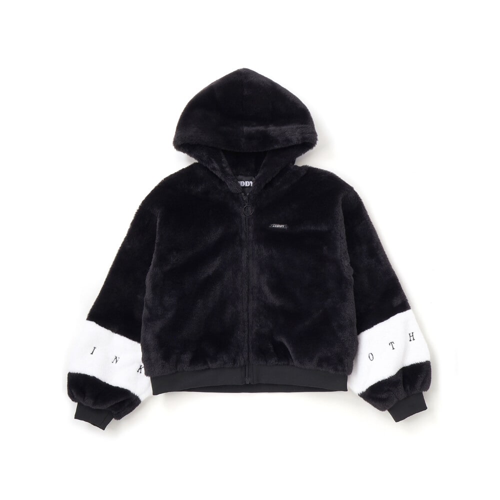 ショート丈ファーブルゾン(130~160cm) グレー 130cm