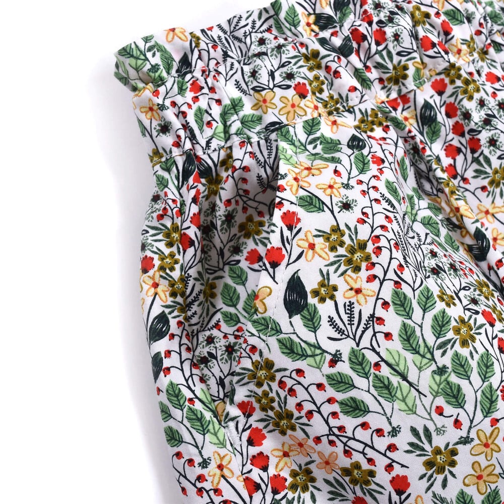 花柄 ／ クローバー柄 セットアップ (95~150cm)(95cm ネイビー系 ...