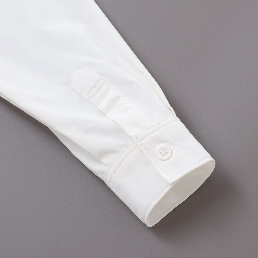 ストレッチナイロンシャツ(110~160cm) ホワイト 110cm