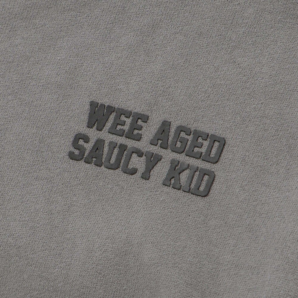 ロゴプリント配色ステッチBIGトレーナー(110~160cm) グレー 110cm