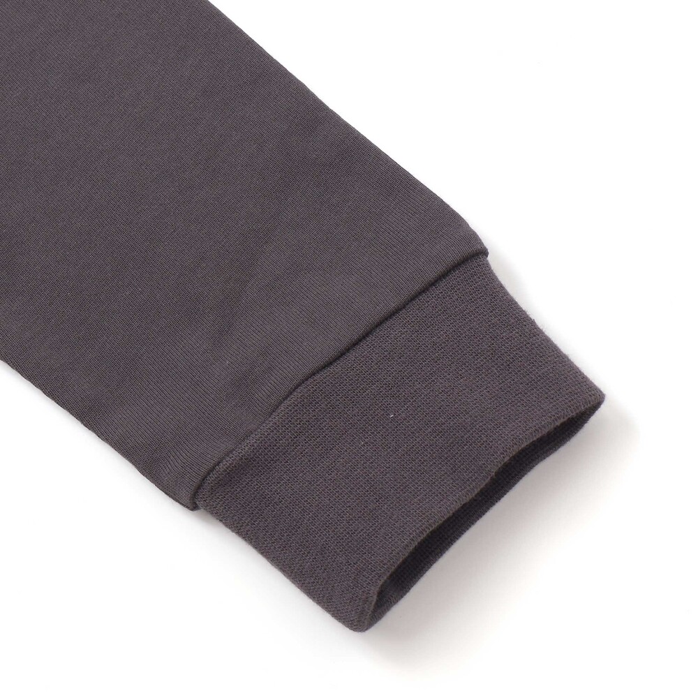 デニム風プリントバスク天竺BIGTシャツ(110~160cm) オフホワイト 110cm