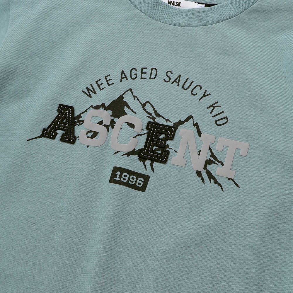 ASCENTレイヤード風ビッグ長袖Tシャツ(110~160cm) オフホワイト 110cm