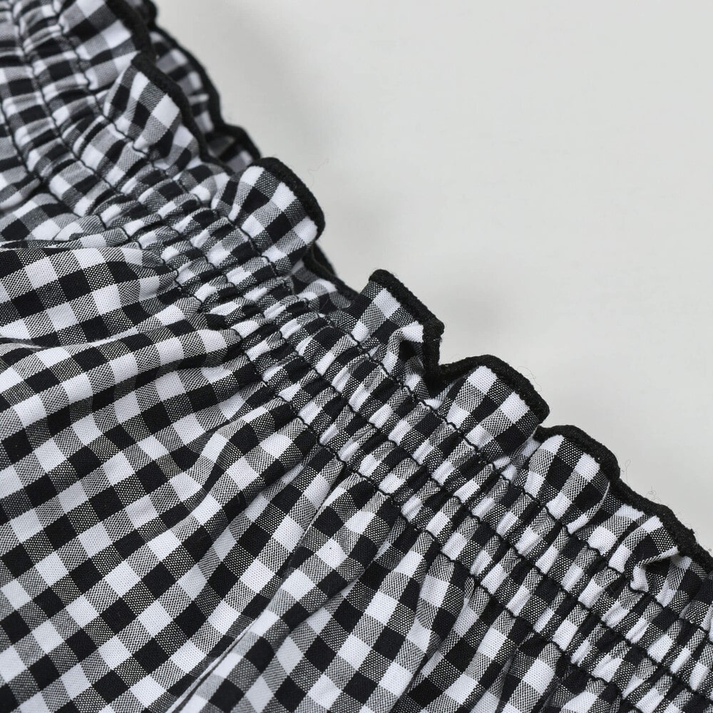 お揃い】ギンガムチェックブルマ(60~80cm)(ワンサイズ(60~80cm