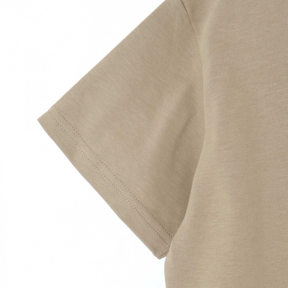 【トラベルポーチ付き】天竺スリット入りTシャツ2枚セット親子お揃い(110~140cm) グレー M(110~125cm)