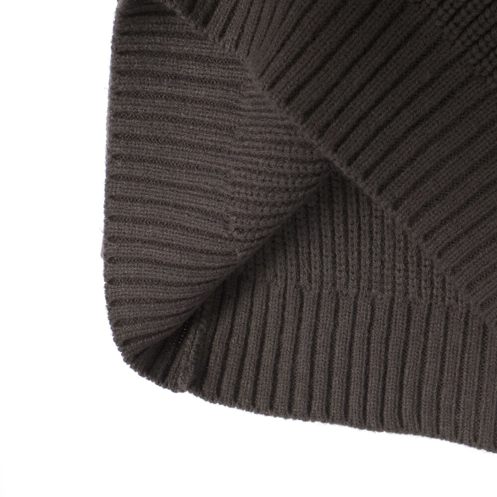 片畦編みロゴ入りセーター親子お揃い(95~140cm) グレー S(95-110cm)