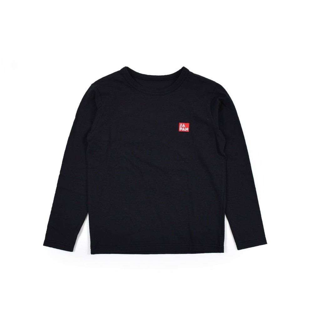 日本製 コットン Tシャツ(120cm~160cm) ブラック 120cm