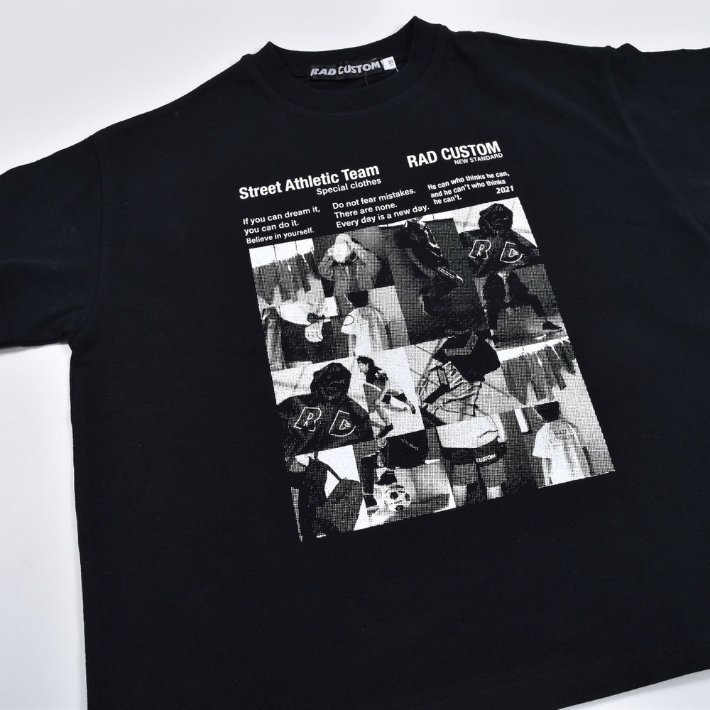 フォトプリント モノクロ Tシャツ(120~160cm) ホワイト 120cm