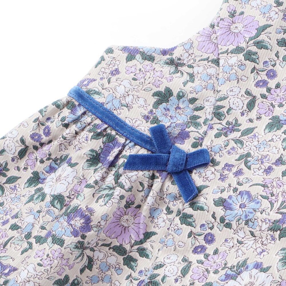 【お揃い】【日本製】リバティ(Clare Rich)シャツコールワンピース+ブルマ付きベビー(70~90cm) ピンク系 S