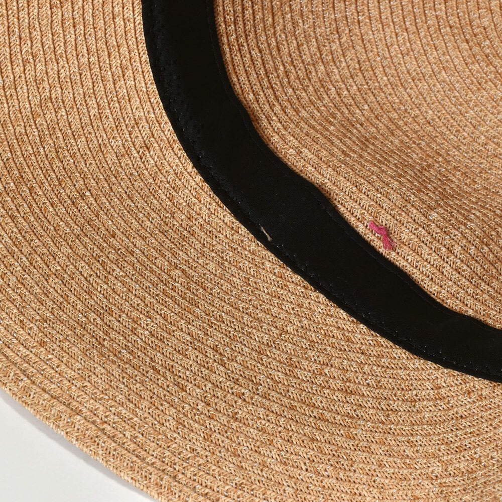 大きいリボン付きペーパーブレードハット(52~56cm) ホワイト 52cm