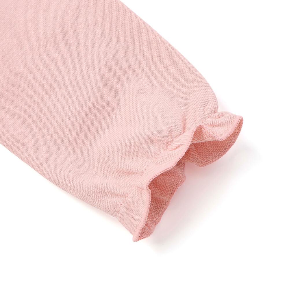 ウサギパッチトレーナー&パンツセット(70~90cm) ピンク系 S