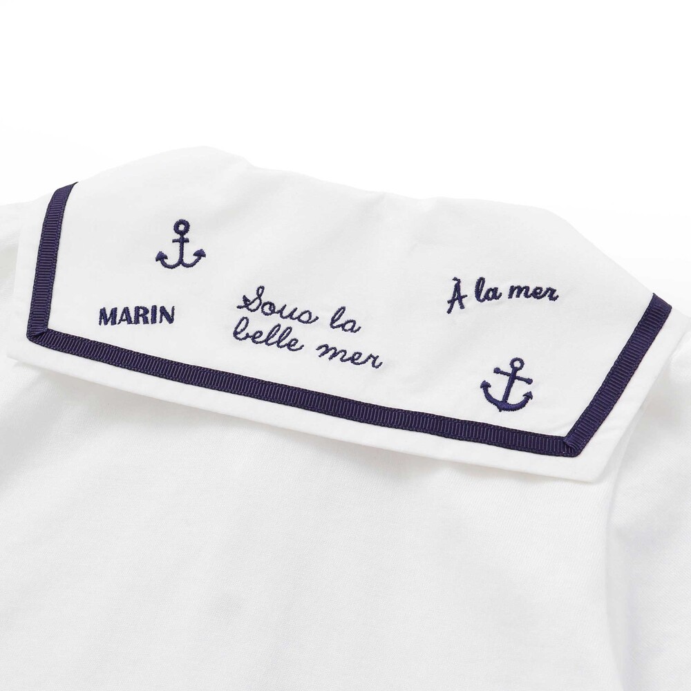 【お揃い】天竺マリンボディミニベビー(70~80cm) ネイビー系 70cm